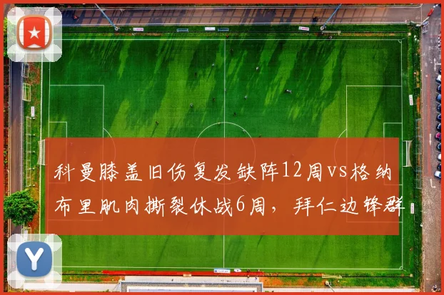 科曼膝盖旧伤复发缺阵12周vs格纳布里肌肉撕裂休战6周，拜仁边锋群伤病潮影响深度